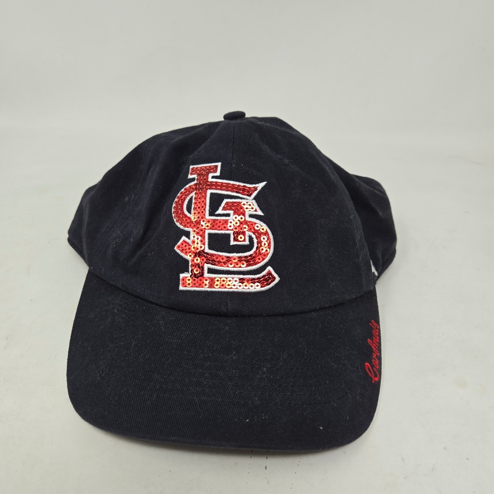 47 Brand St Louis Cardinals Womens Navy Blue Sequin Logo Adjustable Baseball Hat